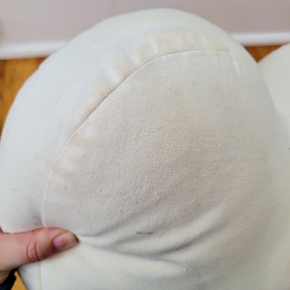 Shabby Chic Heart Shaped Embroidered‎ Throw Pillow Floral Embellished *read* - Picture 5 of 9